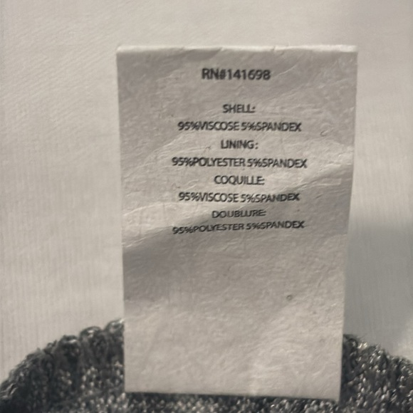 Ramy Brook Classic Black Heidi bodycon dress high neck shimmer lining SZ SM NWT - Picture 14 of 14